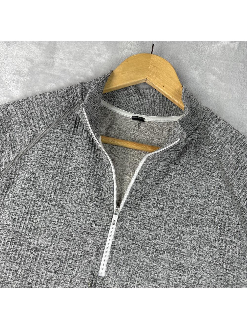 Lululemon Ease The Day Half Zip Sweatshirts Men's M Gray Pockets Preppy everyday - Picture 7 of 9